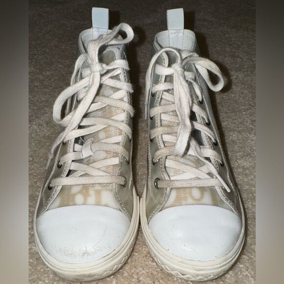 DIOR KIDS LIMITED GOLD B23 HIGH TOP SNEAKER 29 - Picture 2 of 5